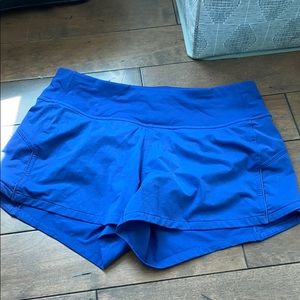 Blue lululemon shorts